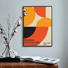 Плакат Bauhaus оранжевых форм 1923, выставочная Картина на холсте, Настенная картина для гостиной, настенный Декор для дома