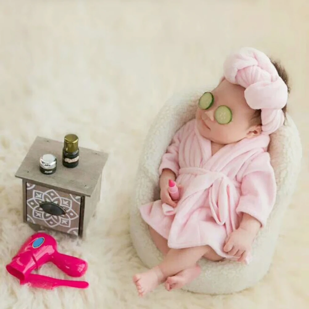 

Приятное для кожи полотенце для новорожденных, реквизит, банное полотенце, однотонные детские халаты для фотосъемки, праздничная одежда, пе...