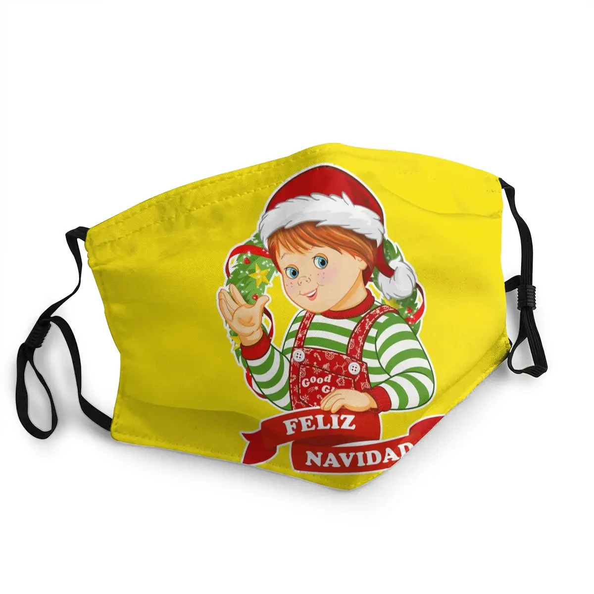

Child's Play Washable Face Mask Adult Feliz Navidad Chucky Anti Haze Dustproof Protection Cover Respirator Mouth-Muffle