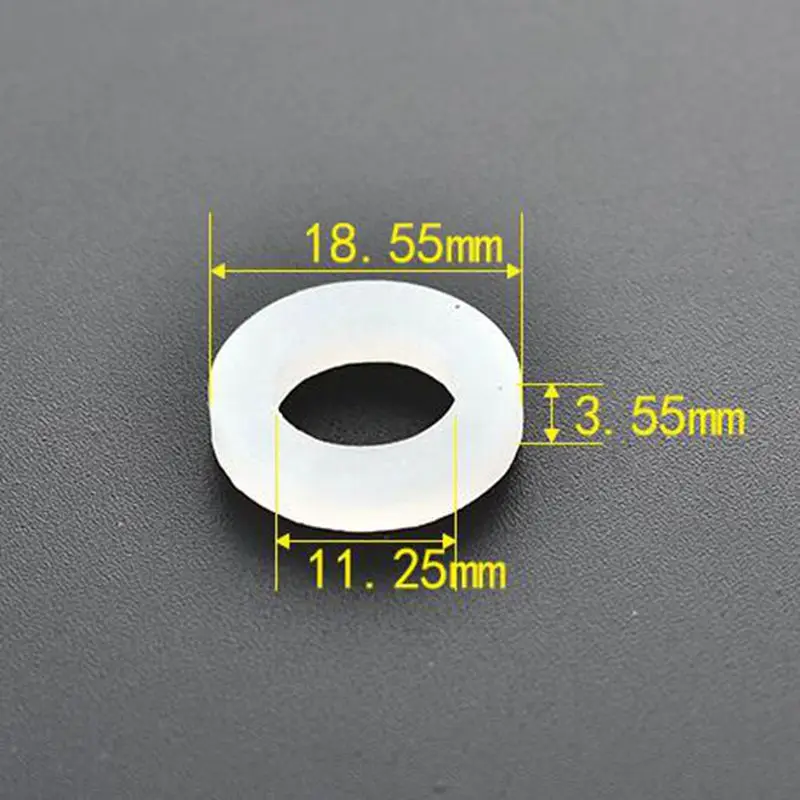 10 шт./лот 1/2 &quotчерный белый резиновый силиконовый плоский уплотнительное кольцо