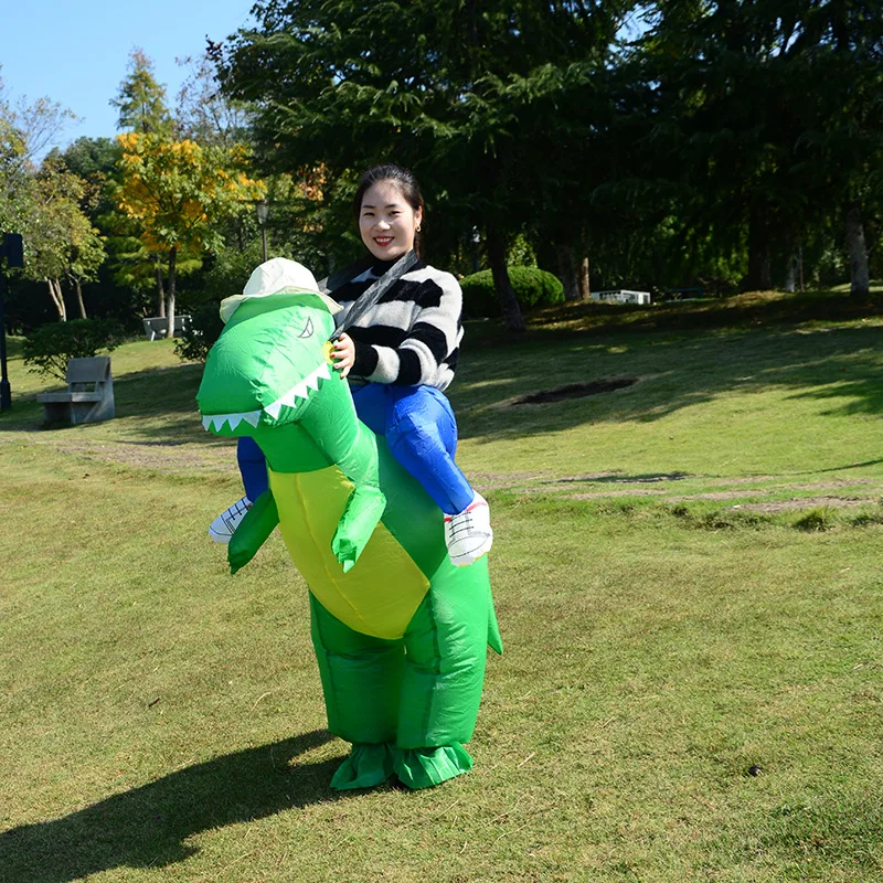 Надувной костюм динозавра для детей и взрослых забавный надувной вечеринка