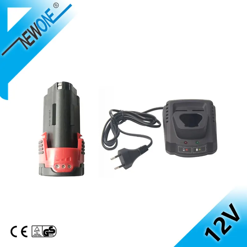 NEWONE и KEINSO электрический ключ, дюймовый стандарт Батарея 12V 2000 мАч быстрой зарядки литий-ионный аккумулятор Батарея для детей возрастом от 12V угловая шлифовальная машина