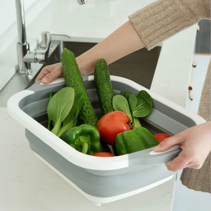 Утолщенное складное ведро для путешествий на открытом воздухе портативное