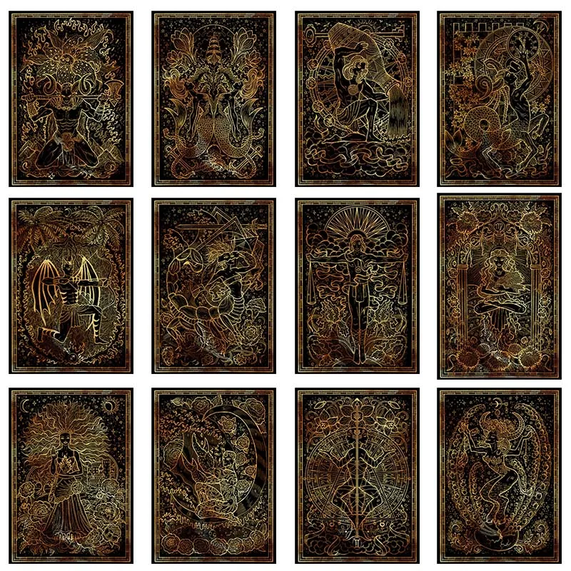 12 созвездий 5D алмазная картина домашний декор Скандинавский современный зодиак