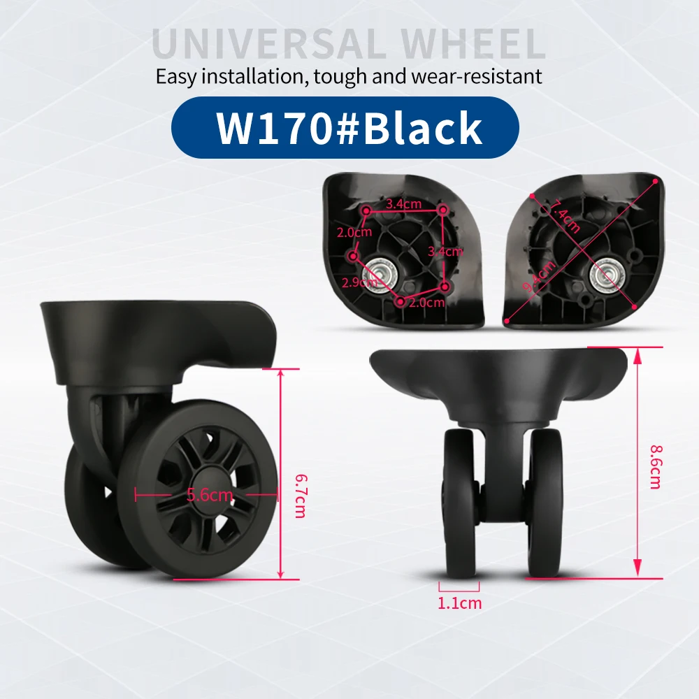 TANGYIPIN Mlllet 90 Paints Suitcase repair wheels luggage password box accessories replace caster shock absorption silent