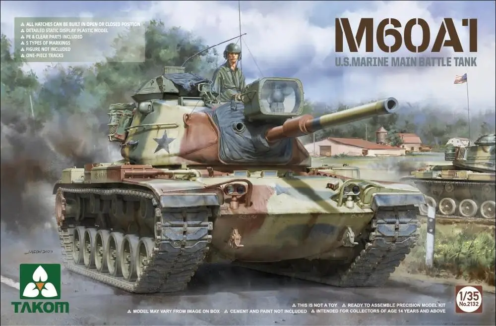 

Основной боевой танк Takom 1/35 US M60A1 2132