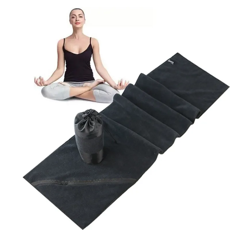 Спортивное Полотенце из микрофибры с карманом на молнии 30*110 см|travel towel|microfiber sports