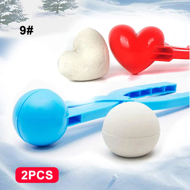

1/2/3/4 Pack Snowball Maker with Handle for Kids Snow Ball Fights Perfect Outdoor Play Snow Toys Duck /Heart/Ball Shape ED889