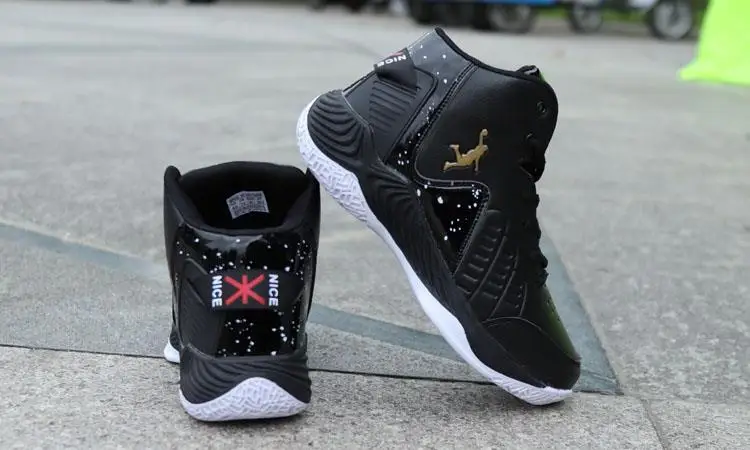Мужские высокие баскетбольные кроссовки jordans мужские амортизирующие легкие баскетбольные кроссовки противоскользящая дышащая уличная белая спортивная обувь