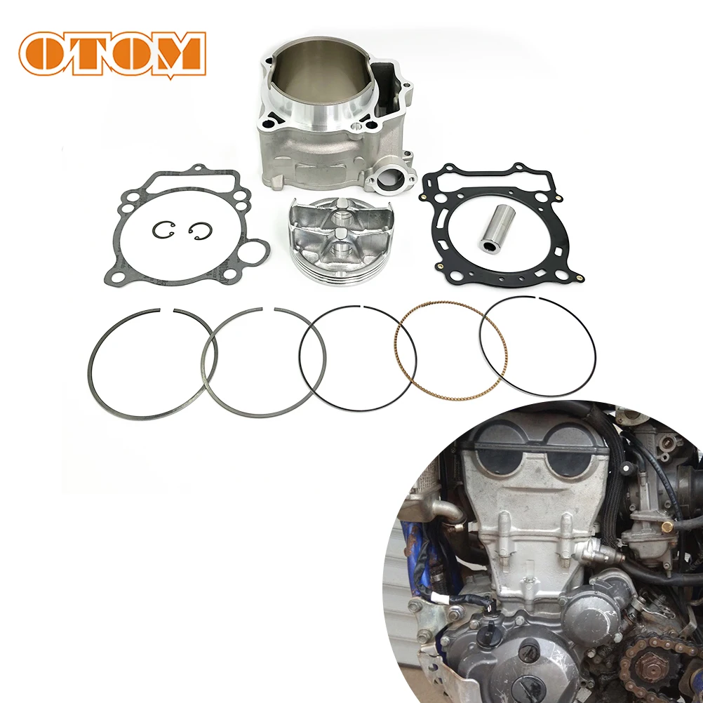 

OTOM Motocross Cylinder Kit 95mm Big Bore Cylinder Piston Gasket Top Ring Set For YAMAHA YFZ YFZ450 2004-2005 ATV 99999-03528-00