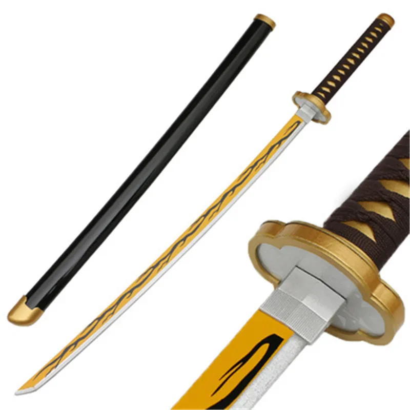 

Cosplay Kimetsu no Yaiba Sword Weapon Demon Slayer Kaigaku Sword 1:1 Anime Ninja Satoman Tanjiro Wood Prop 104cm Katana