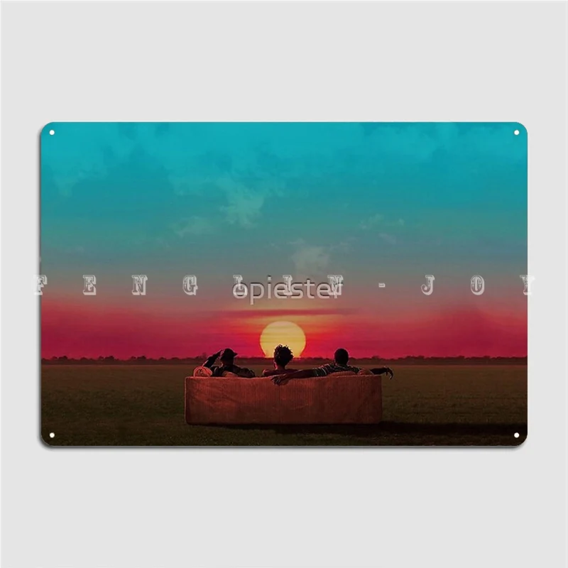 

Красный/синий альтернативный металлический знак закат для клувечерние для дома для создания рисунков Декор жестяной знак плакат