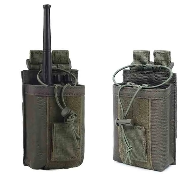 

Tactical Molle Radio Pouch Holder Walkie Talkie Pouch Waist Bag Military Tool Bag Outdoor Nylon Hunting Magazine Bag Pocket