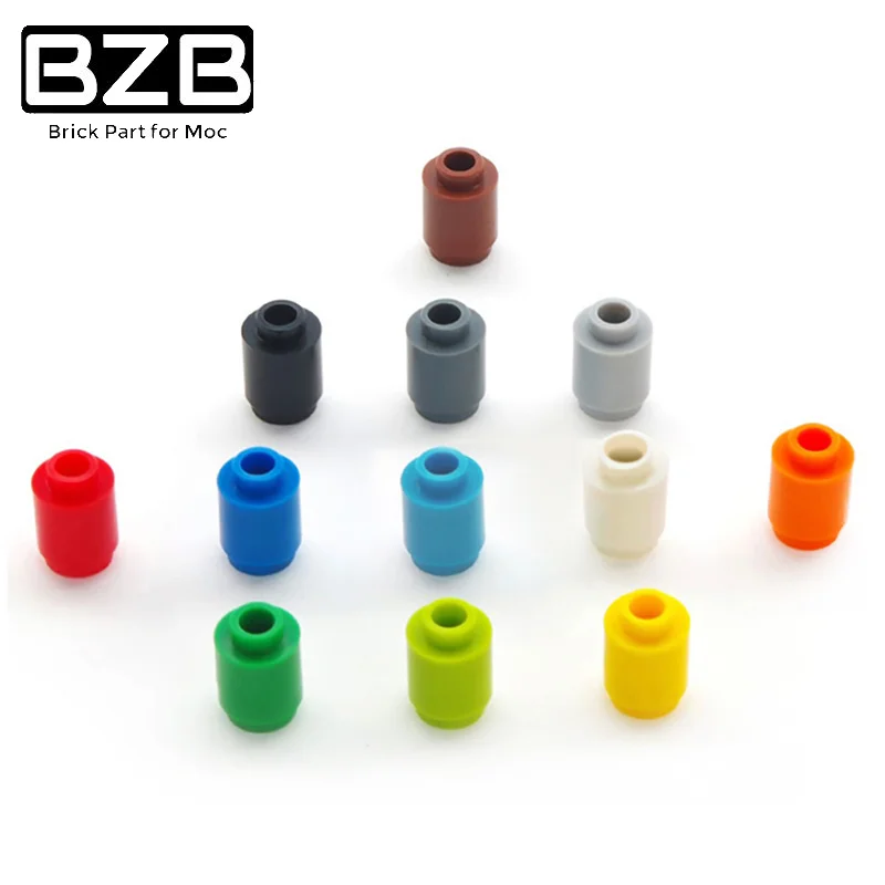 BZB MOC 3062 1x1 Cylindrical Brick Building Blocks Technical Parts Kids DIY Educational High-Tech Toys Best Gifts | Игрушки и хобби