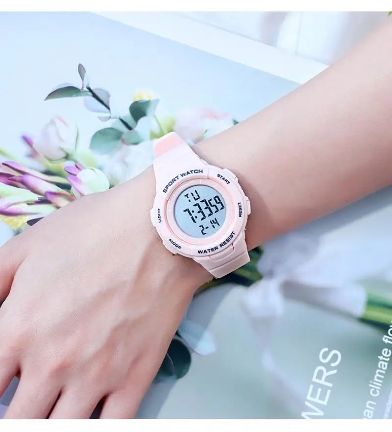 Белые кварцевые часы подходящие для мальчиков и девочек студенческие подарок на