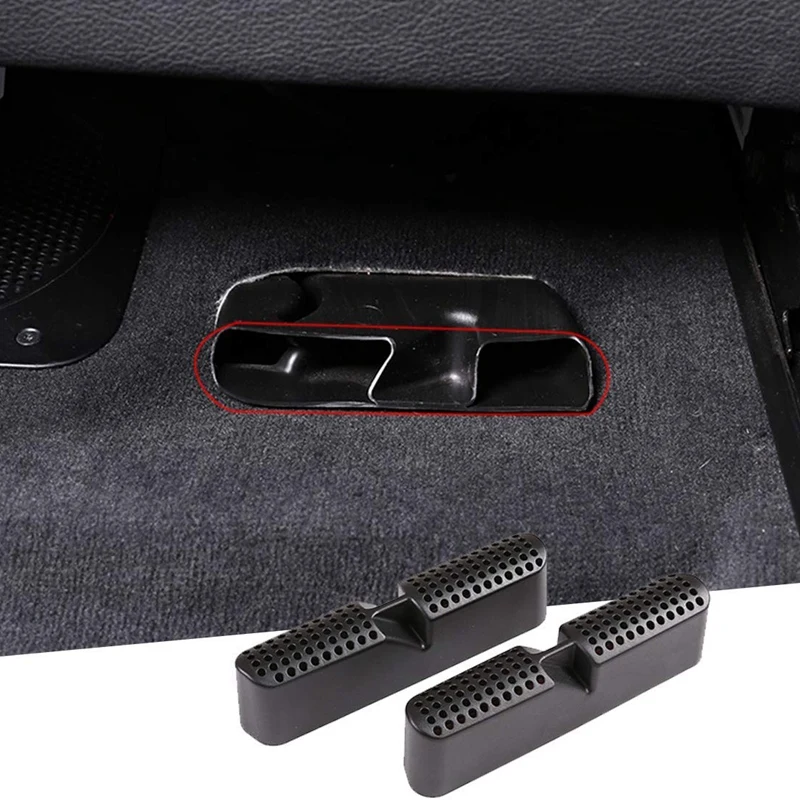 

Black Under Seat Air Outlet Dust Cover Trim for BMW X5 G05 2019 2020