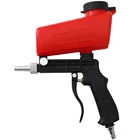 Портативный гравитационный Пескоструйный пистолет 90 фунтов на квадратный дюйм, маленький пневматический Пескоструйный пистолет, регулируемый пневматический Пескоструйный набор, электроинструмент