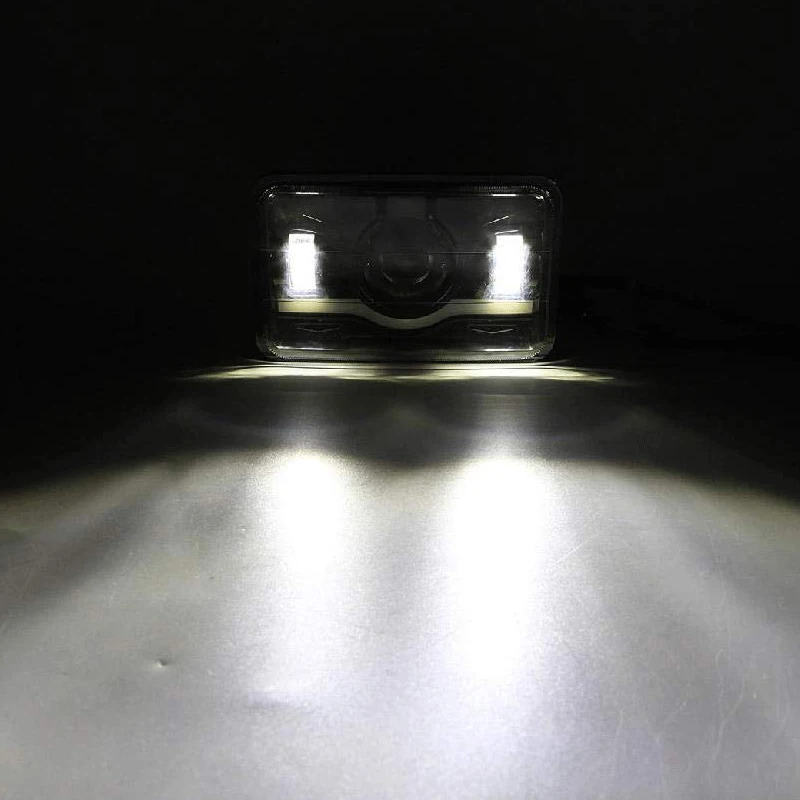 4X6 светодиодный фар квадратный 2 предмета море луч Hi/ближнего света для Jeep Wrangler