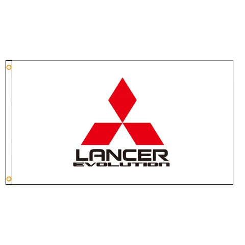 Автомобильный флаг Mitsubishi Lancer Evolution 3x5 футов
