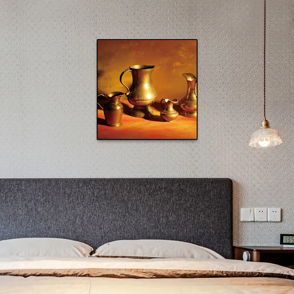 

Laeacco Fashion Vintage Poster Canvas Painting Retro Classic Flagon Wine Glass Print Wall Picture Living Room Kitchen Home Decor