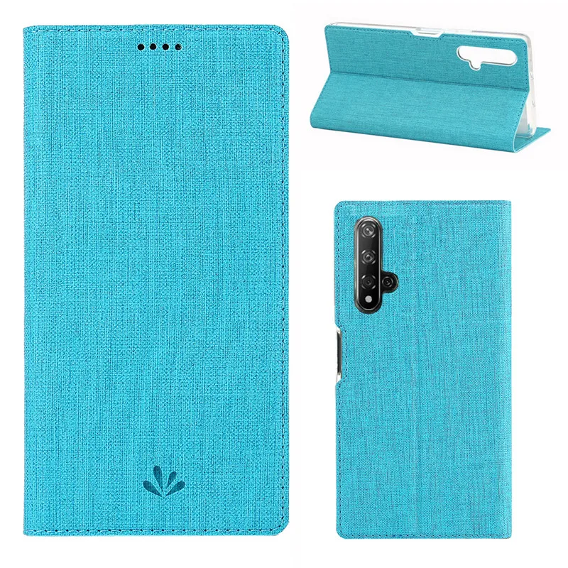 Роскошный автоматический магнитный флип-чехол для huawei Honor 9X 9XPro 20 20S 20 Pro Nova 5 5T 5i 5Pro тканевая Текстура кожаный чехол
