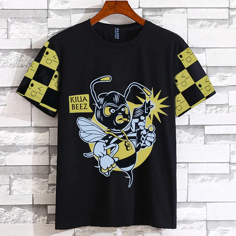 

Summer men plus size 2XL-7xl 8XL 9XL o-neck t shirt Tees cotton men's Casual short-sleeve print T-shirt 150kg 155cm hip hop