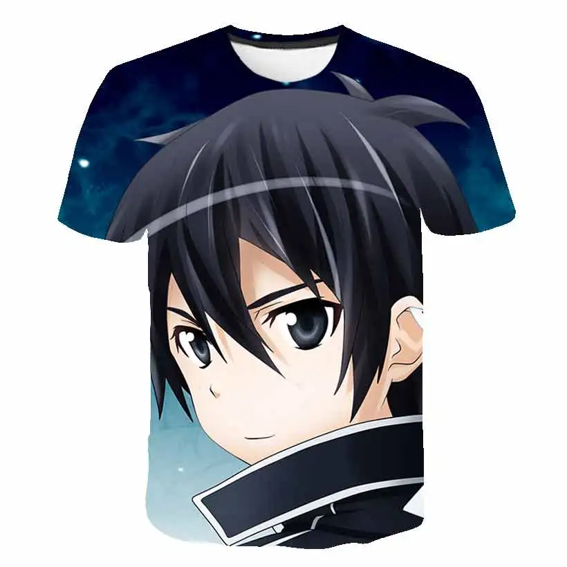 

Футболка для мальчиков с 3d-рисунком меча онлайн, модная повседневная спортивная футболка с круглым вырезом для мальчиков и девочек, летняя ...