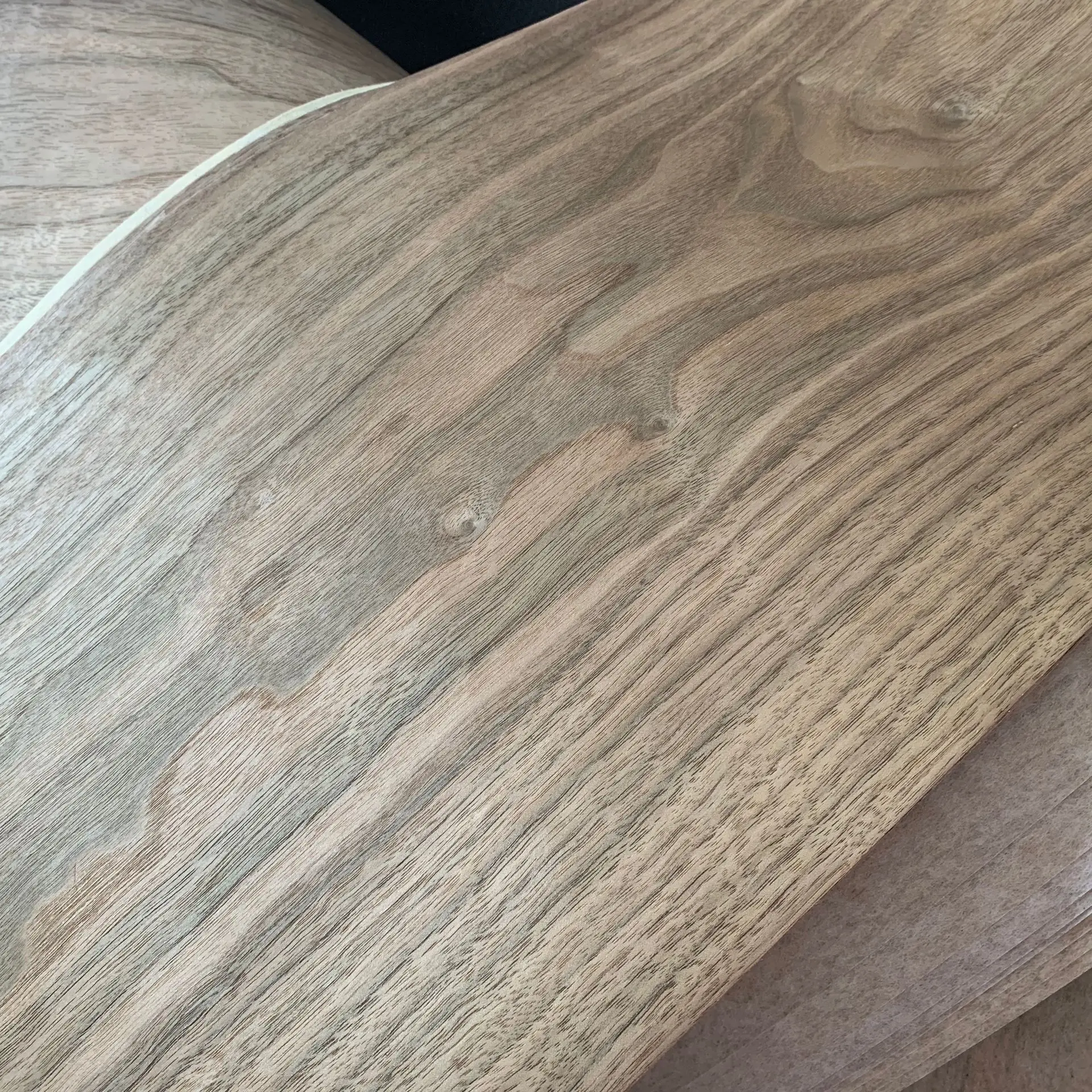 Natural Genuine Wood Veneer Sliced Light Walnut 25cm x 2.7m 0.25mm Thick | Furniture Accessories