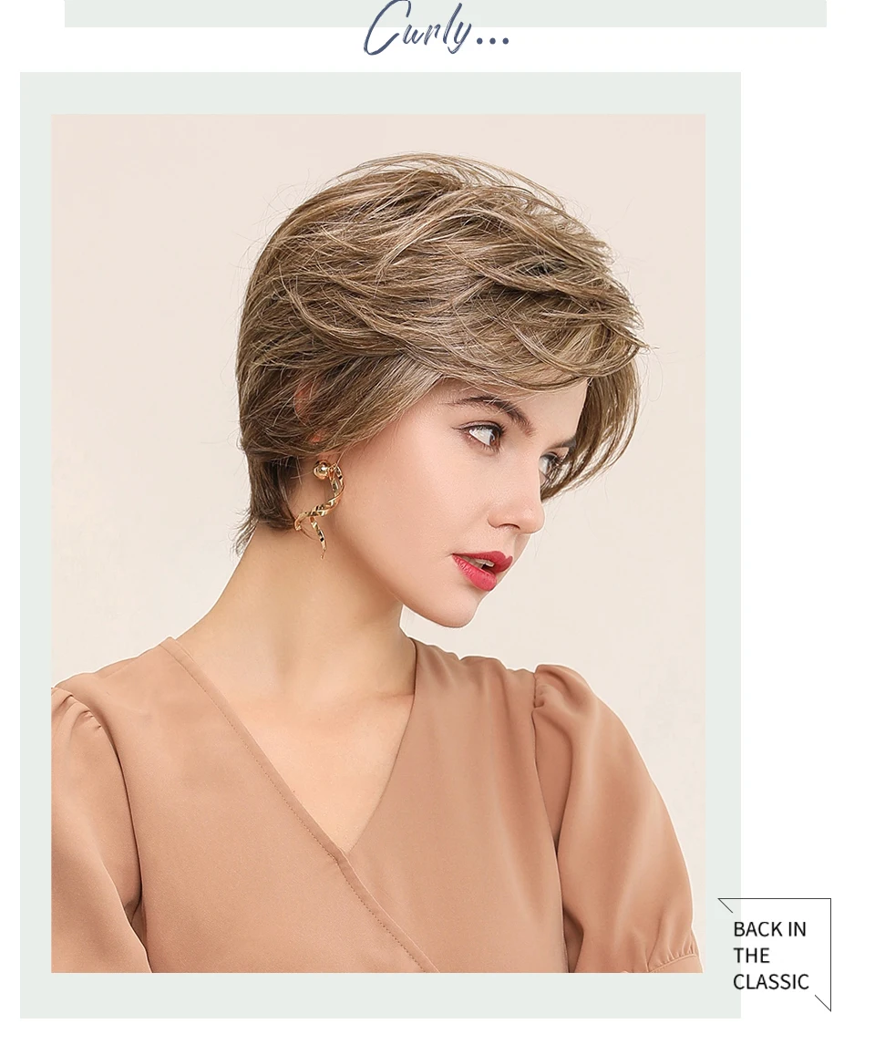 Haircube синтетические парики на кружеве 6 дюймов 50% человеческие волосы смесь Pixie Cut короткие волосы парик с натуральной линией волос для женщин 4 цвета