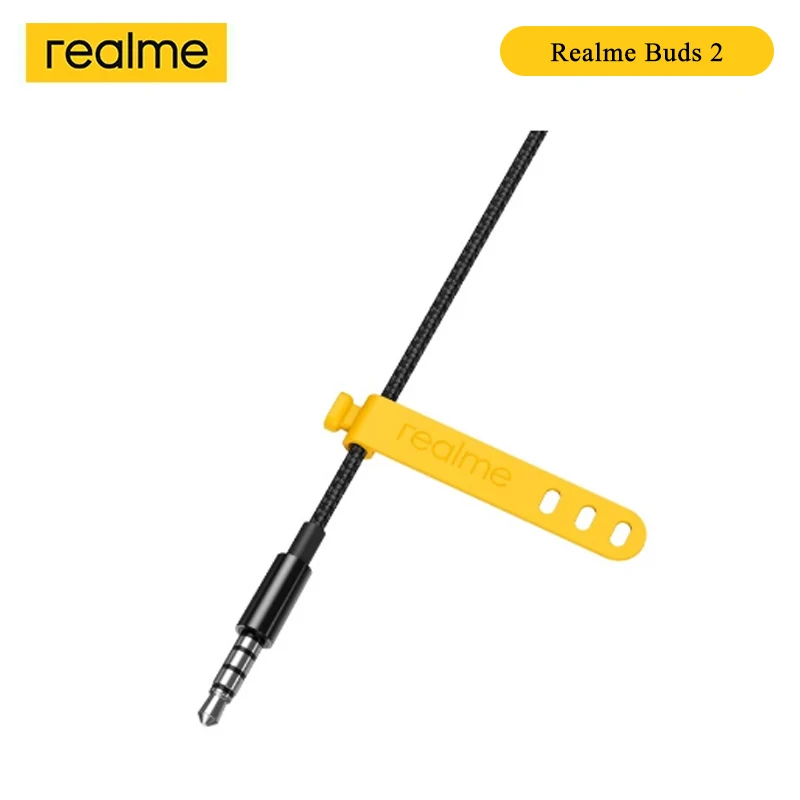 Наушники Realme Buds 2 Wired-3.5mm 3 кнопки с микрофоном проводная Магнитная гарнитура