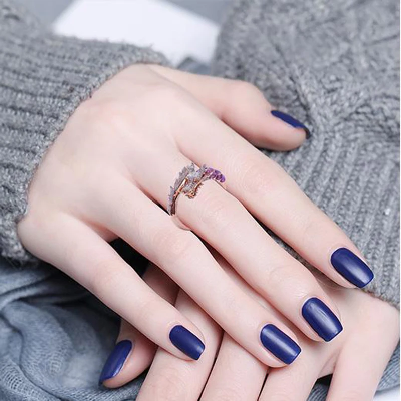 Elegant Rose Gold Unique Design Dragon Crystal Rings For Men&ampWomen Vintage Style Punk Party Wedding Band Cool Finger Jewelry | Украшения