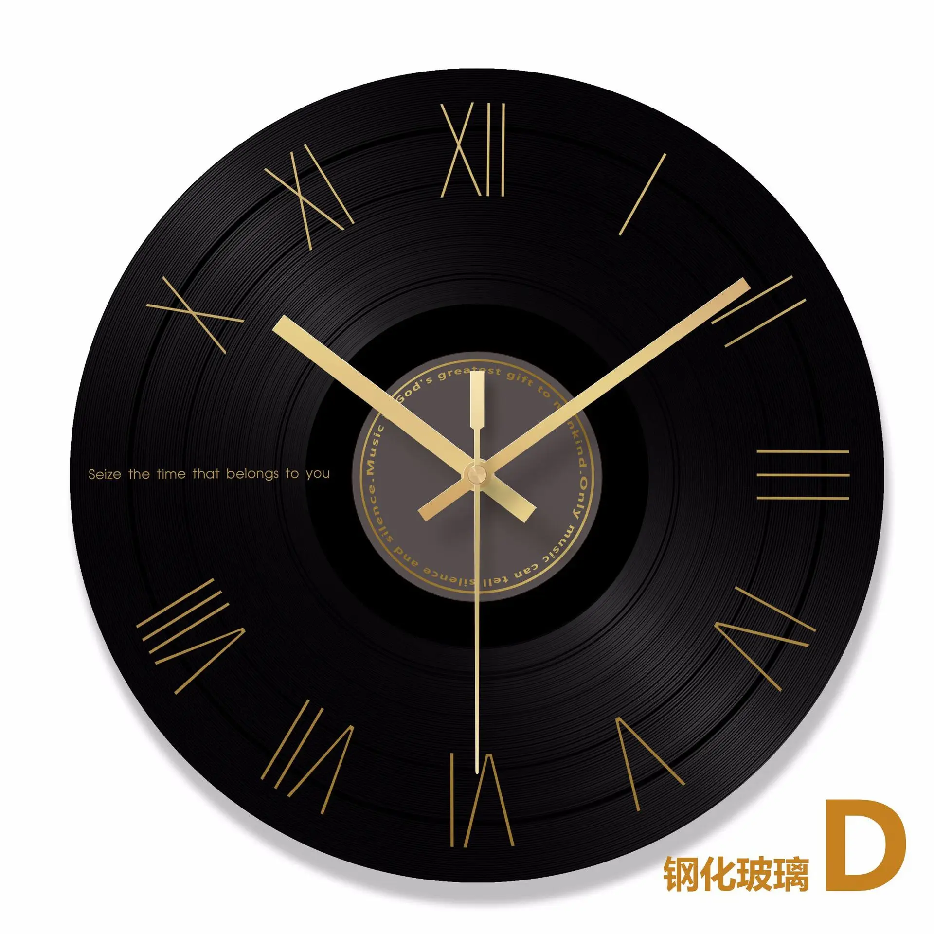 Стеклянные Настенные часы для гостиной дома креативные закаленное стекло