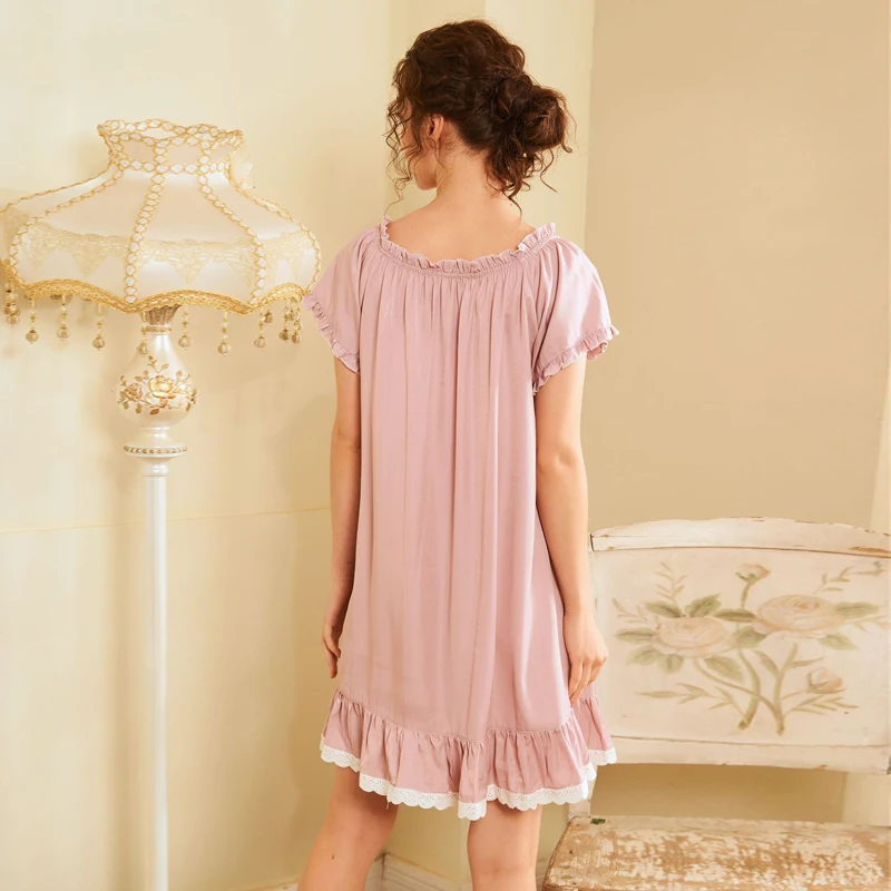 Roseheart женские зеленый сексуальная одежда для сна ночное платье кружево хлопок