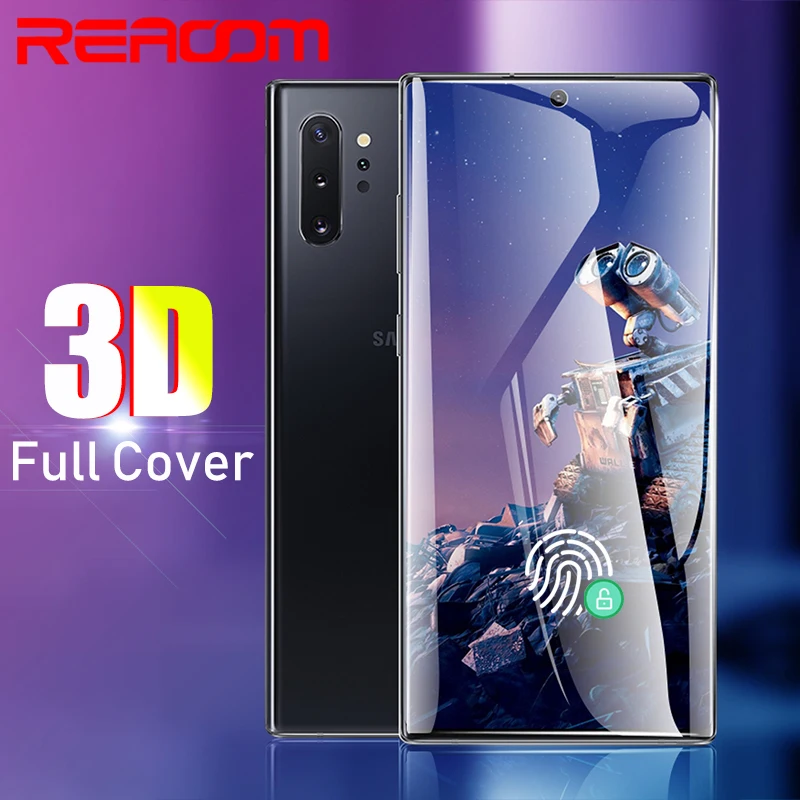 3D закаленное стекло для samsung Galaxy Note 10 Plus 8 9 полное изогнутое Защитное S10 S9 S8