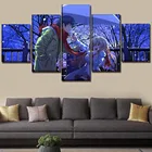 5 панелей Toradora Япония Аниме Холст Плакаты модульное настенное искусство современные фотографии картины HD Домашний Декор Гостиная Украшение