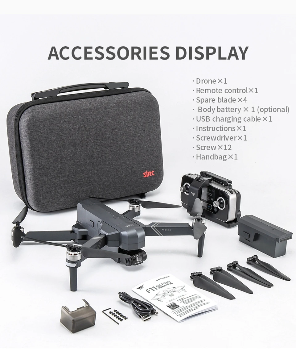 Дрон F11 PRO 4K/F11S камера 4K HD WIFI FPV GPS складной Радиоуправляемый 3 км | Электроника