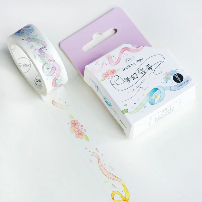 Мультфильм &quotфламинго&quot штук набор пальмовых листьев лента для декорации Washi