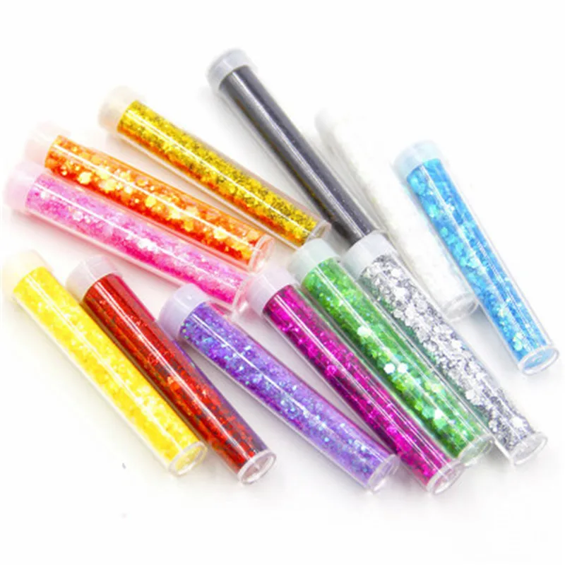 12 цветов 3 5 г Блестящий наполнитель прозрачный/пушистый слизи коробка игрушки