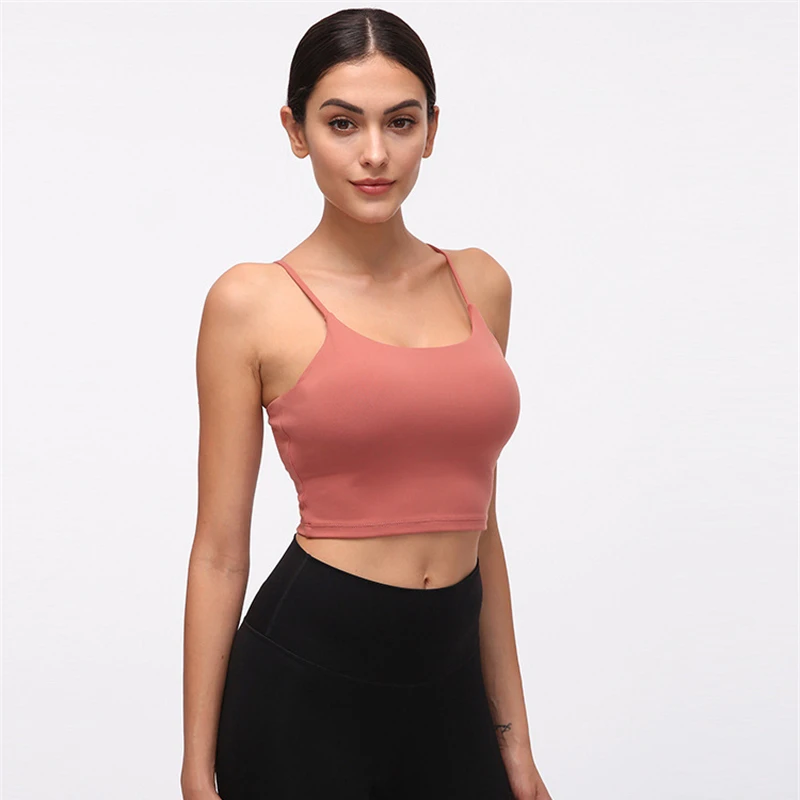 Жилет для йоги тренировок тренажерного зала ходьбы нижнее белье укороченный топ
