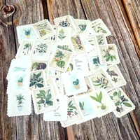 42pcs lovely green plants stickers diy decorations scrapbooking diary albums stickers gift toy stickers for kids children girls