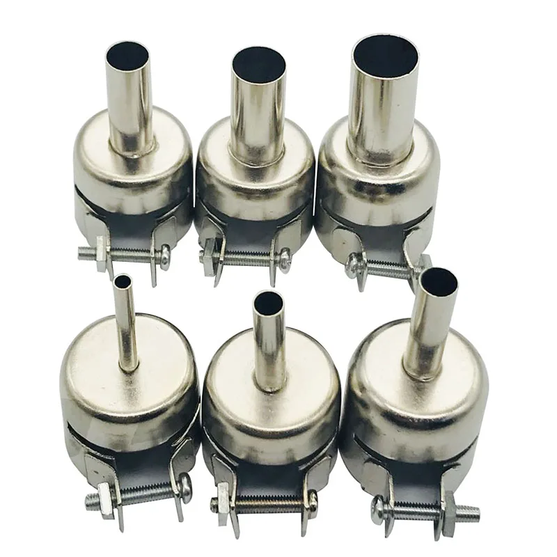 6 шт., для детей от 3 до 12 лет мм круглые сопла для Термовоздушная паяльная станция 858A 858DAluminum сплав универсальный со стильной металлической Тепловая пушка сопротивление насадки