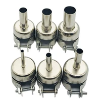 6pcs 3 12mm circular nozzles for hot air soldering station 858a 858daluminum alloy universal meatal heat gun resisting nozzles