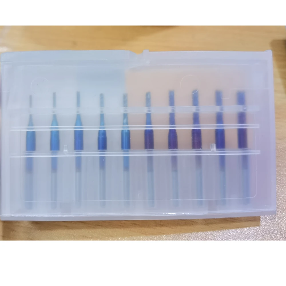 Набор фрез PCB 3 175 мм с покрытием/титановым покрытием/наносиними фрезами CNC 0 8-3 -