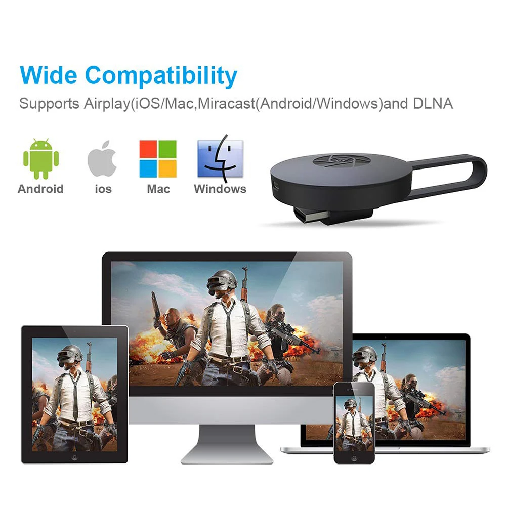 Chromecast TV Stick 1080P беспроводной Wi-Fi дисплей Dongle приемник HDMI экран зеркальное