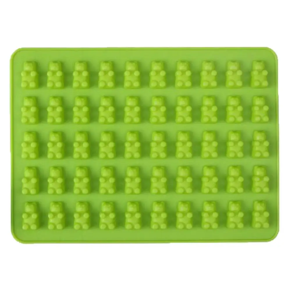 

Silicone Mold 50 Holes Cartoon Bear Silicone Mold Silicone Ice Tray 50 Even Bear Chocolate Candy Mold Plus Dropper