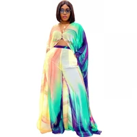 2 piece set women africa clothes african dashiki new fashion two piece suit long tops and wide pants party plus size for lady