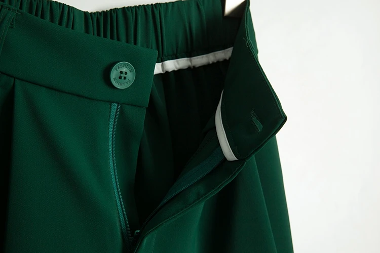 

Lauri Laki Fashion Knee-length Shorts Women Vintage Elegant Green High Waist Shorts Plus Size Summer 2021 Black Shorts White