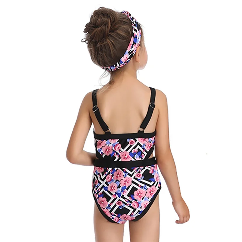 Новинка купальник для мамы и дочки бикини женщин маленьких девочек с цветочным