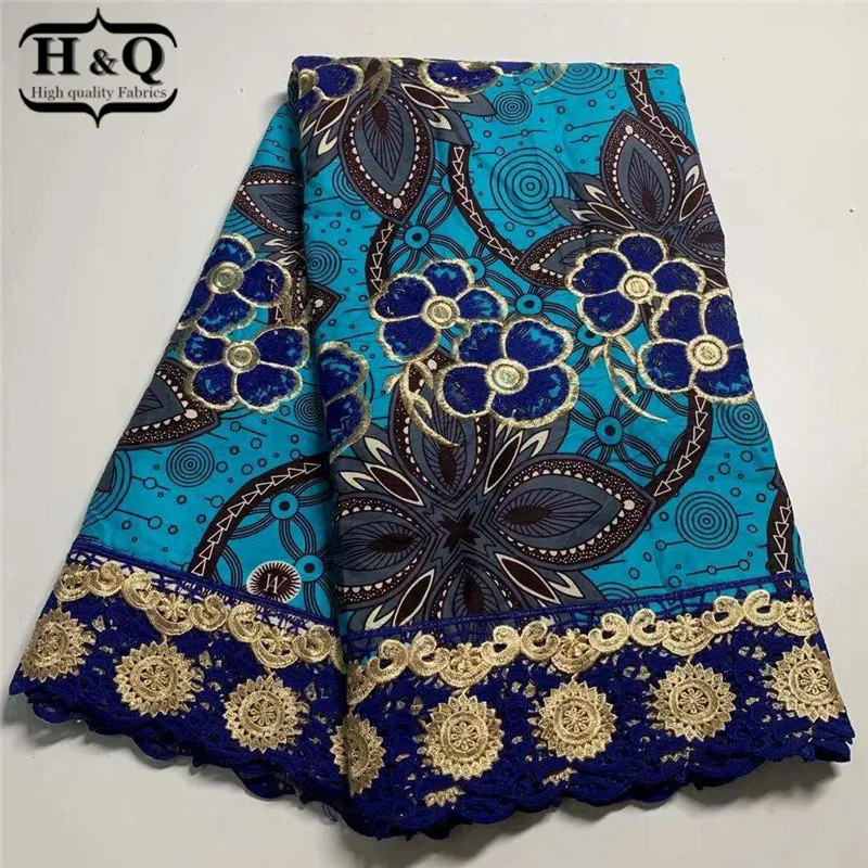 Африканская вощеная ткань H & Q 6 ярдов/шт. кружево последнее поступление воск