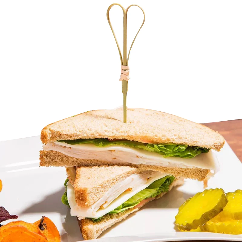 Бамбуковые вилки одноразовые палочки для коктейлей 12 см 100 шт. |